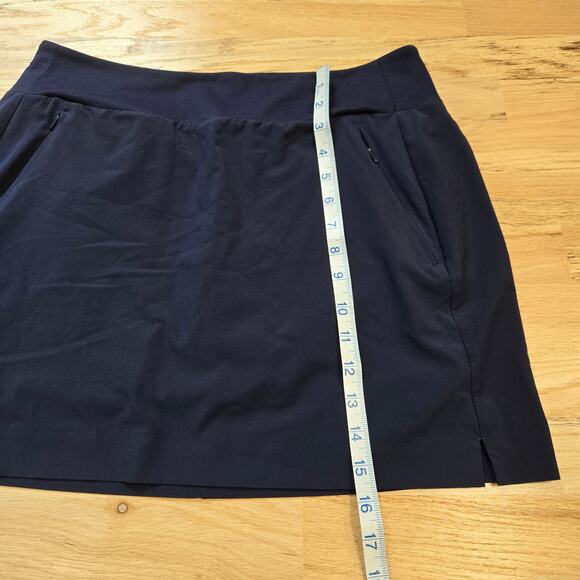 Athleta Soho Skort Blue Pockets Lined Skirt Pockets Women's Size 10 211382 - Picture 3 of 7